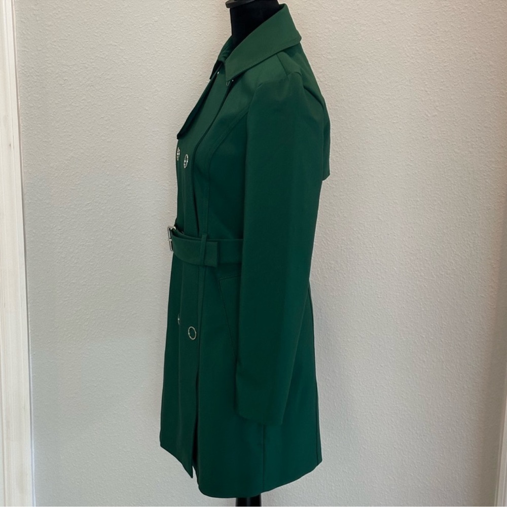 NWT - Express Vibrant Green Trench Coat - Picture 8 of 11